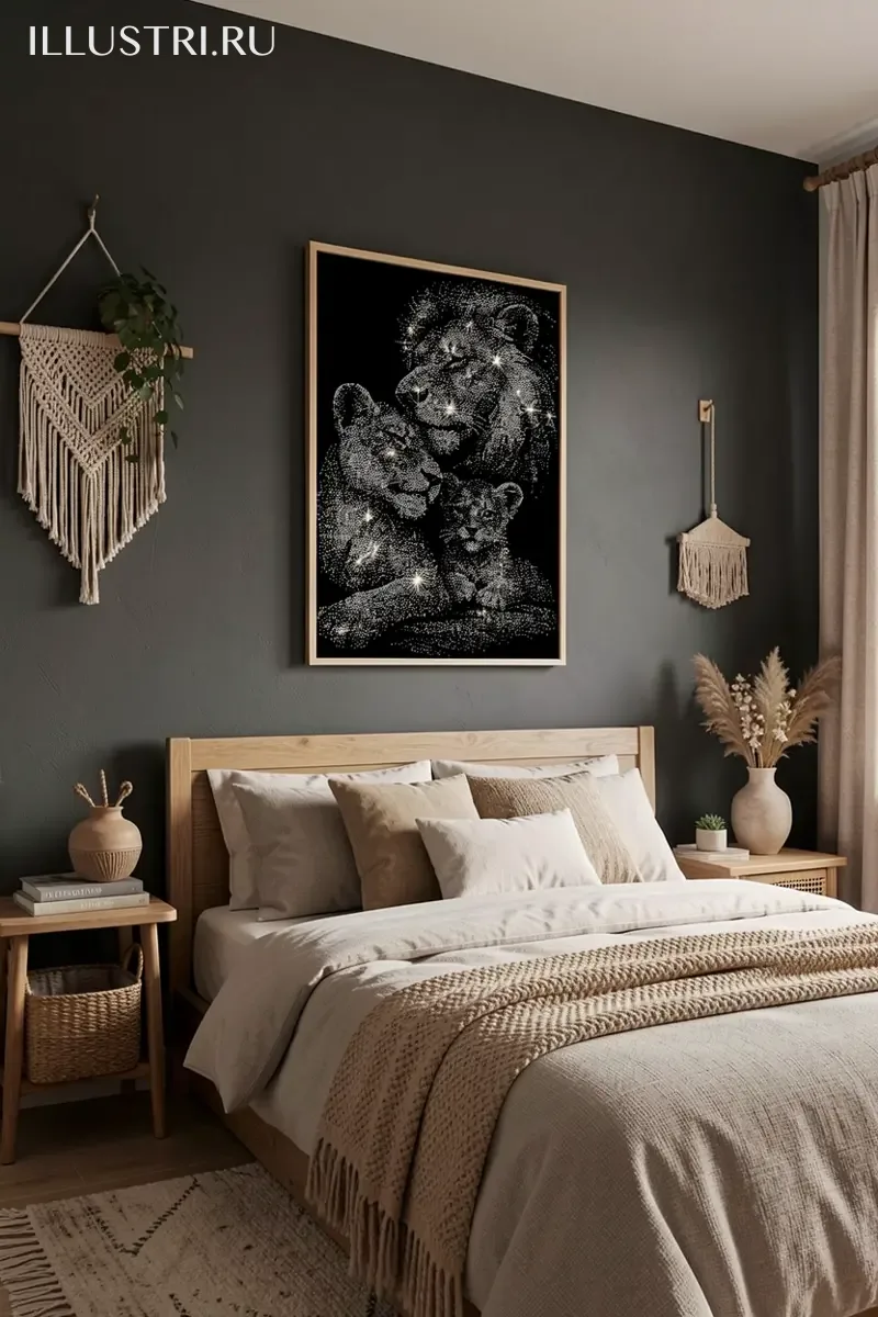 Визуализация Львиная семья