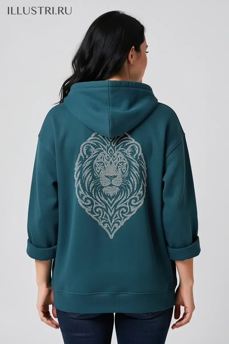 Визуализация Лев с орнаментом