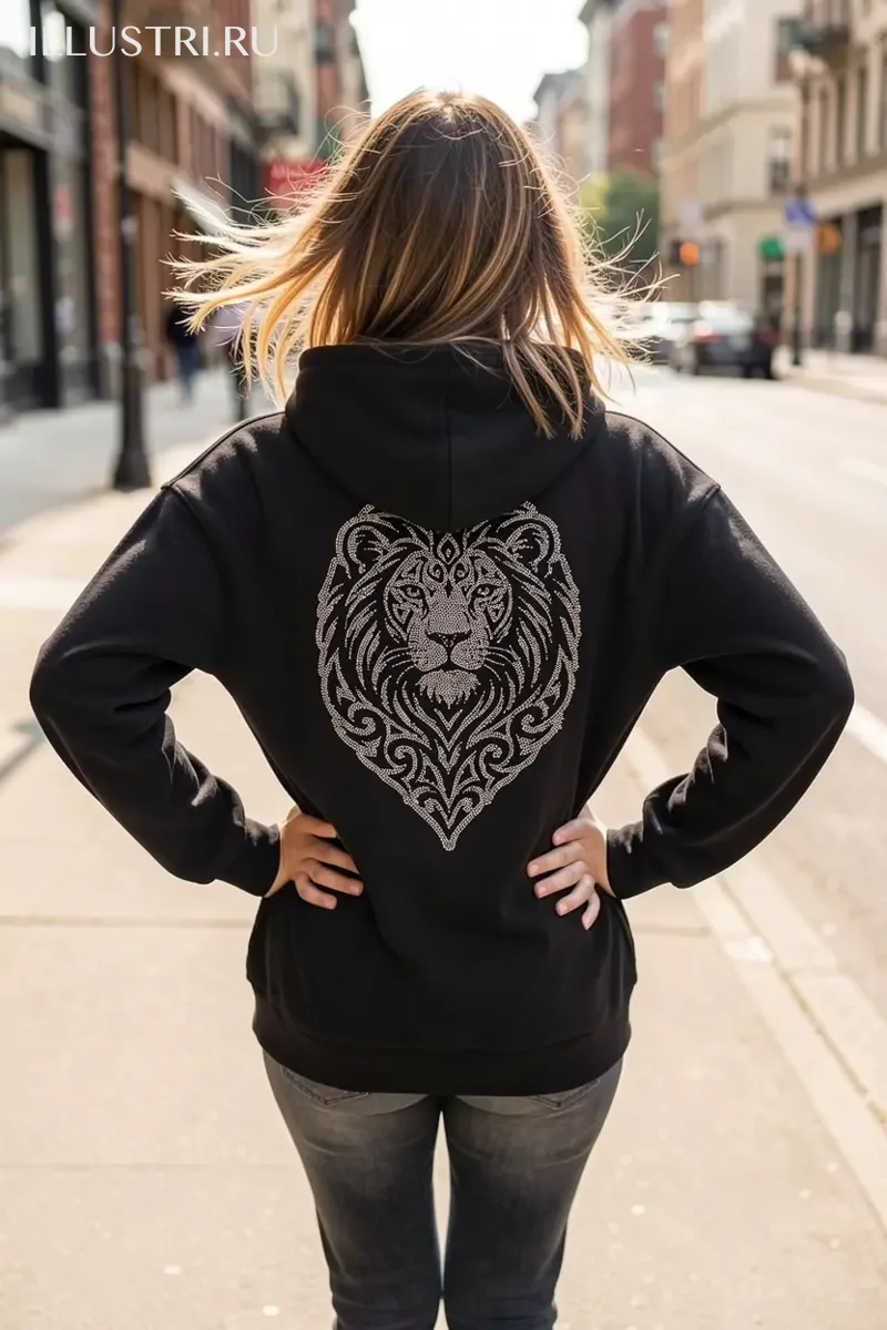 Визуализация Лев с орнаментом