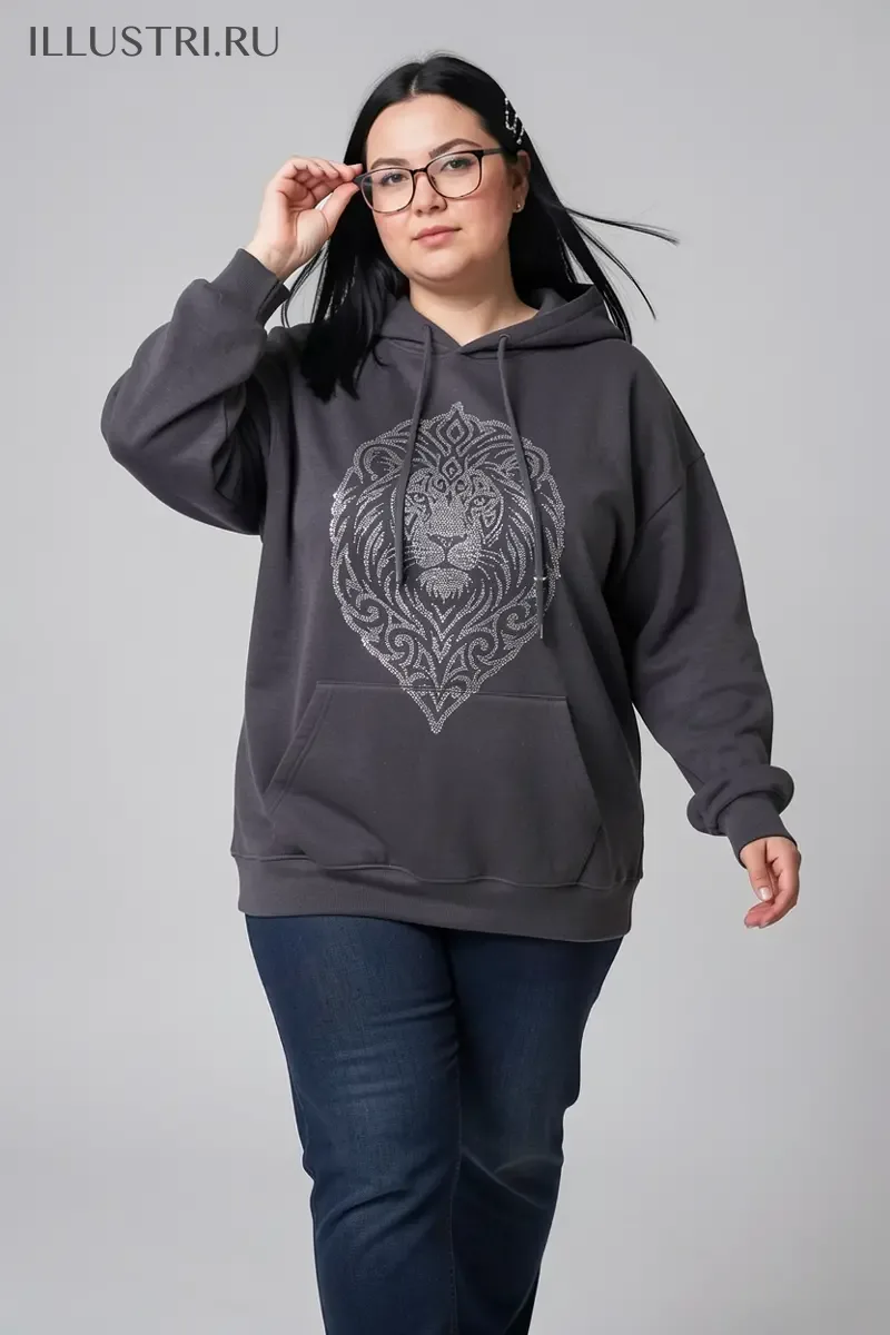 Визуализация Лев с орнаментом