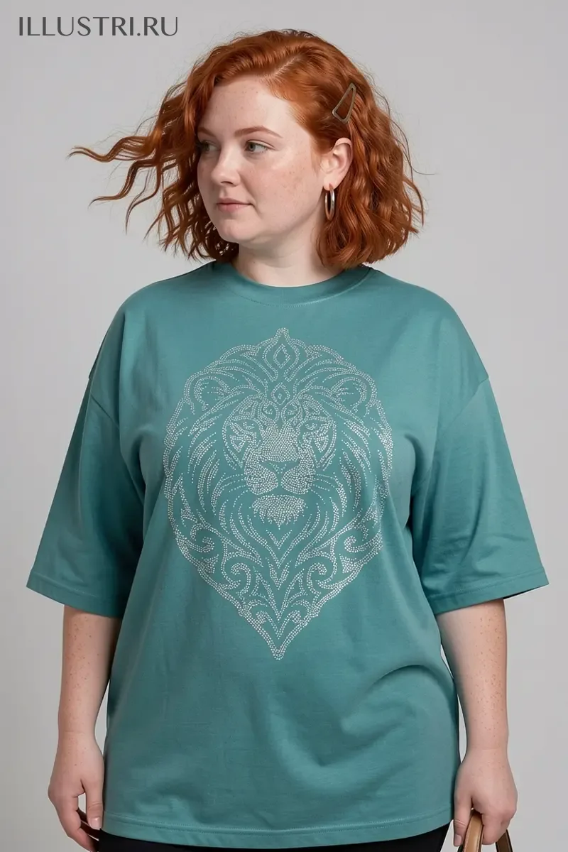 Визуализация Лев с орнаментом