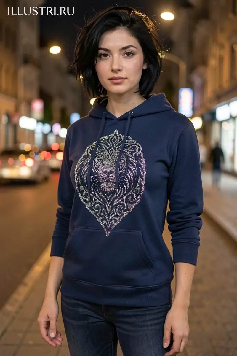 Визуализация Лев с орнаментом