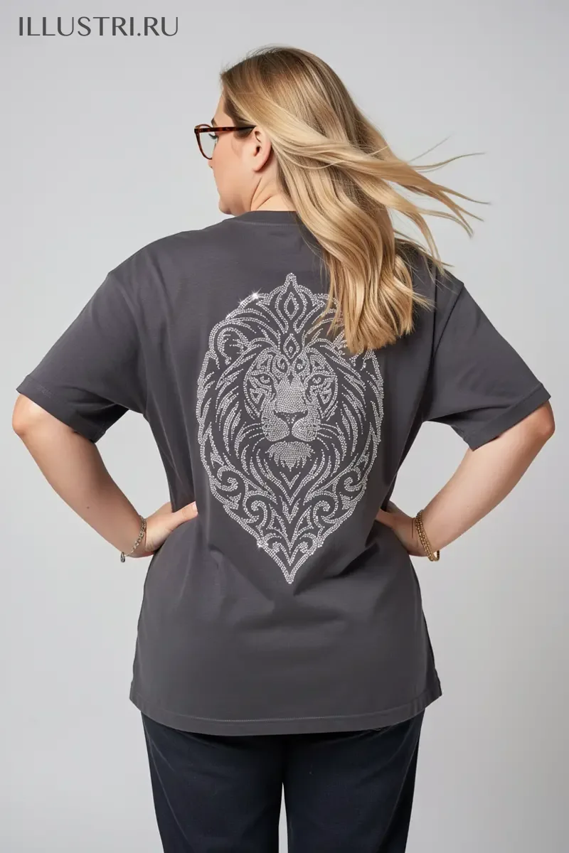 Визуализация Лев с орнаментом