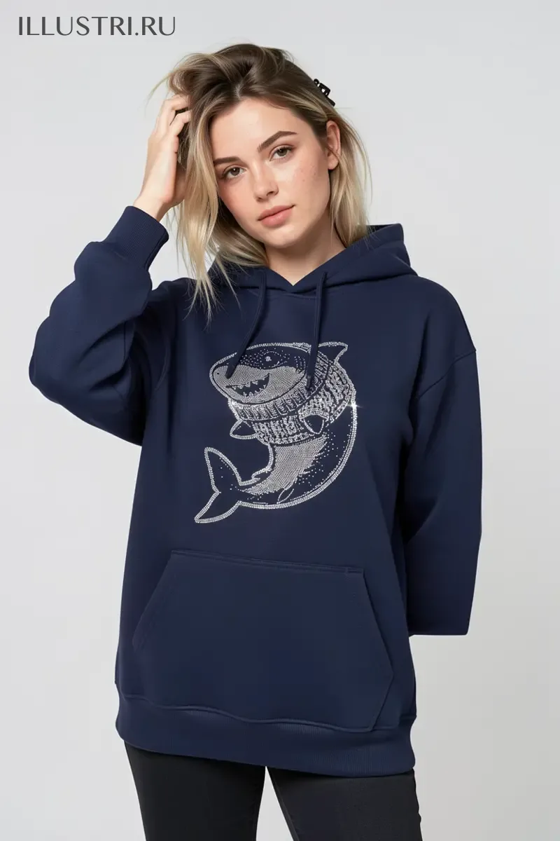 Визуализация Акула в свитере