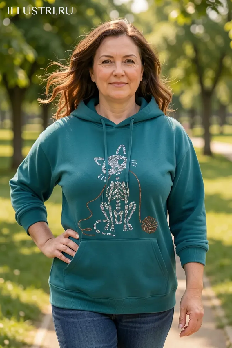 Визуализация Кот с клубком