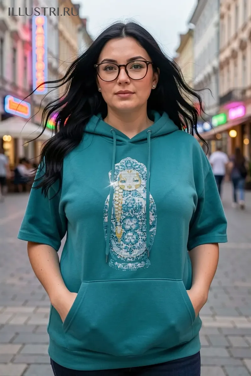 Визуализация Матрёшка гжель