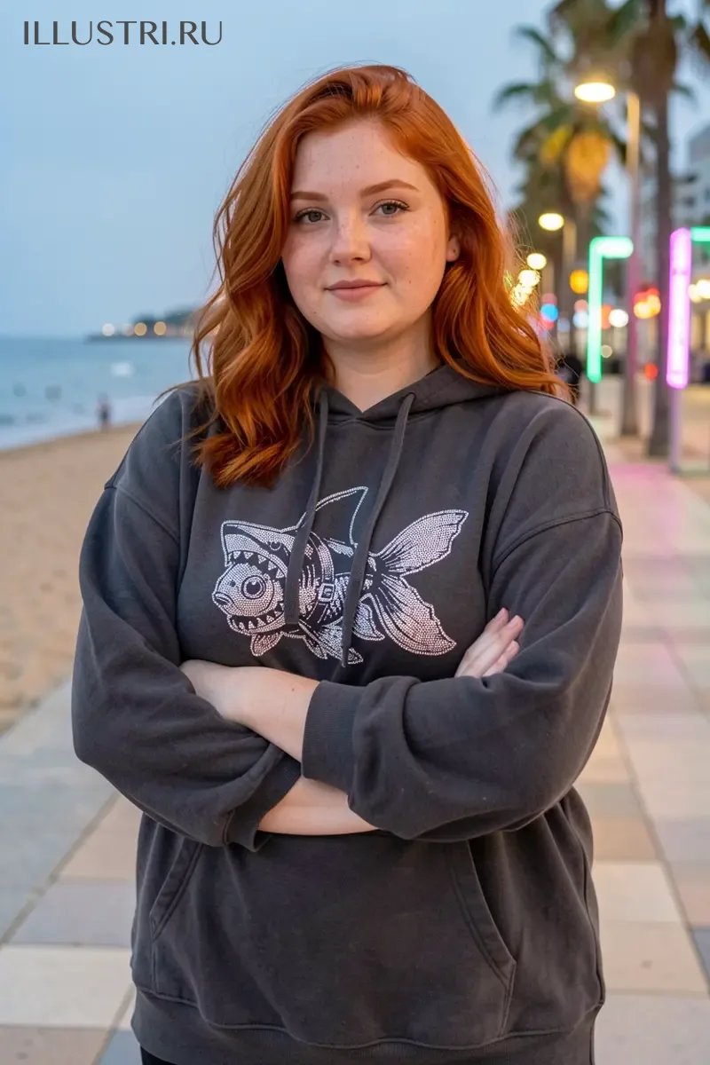 Визуализация Рыбка в костюме акулы