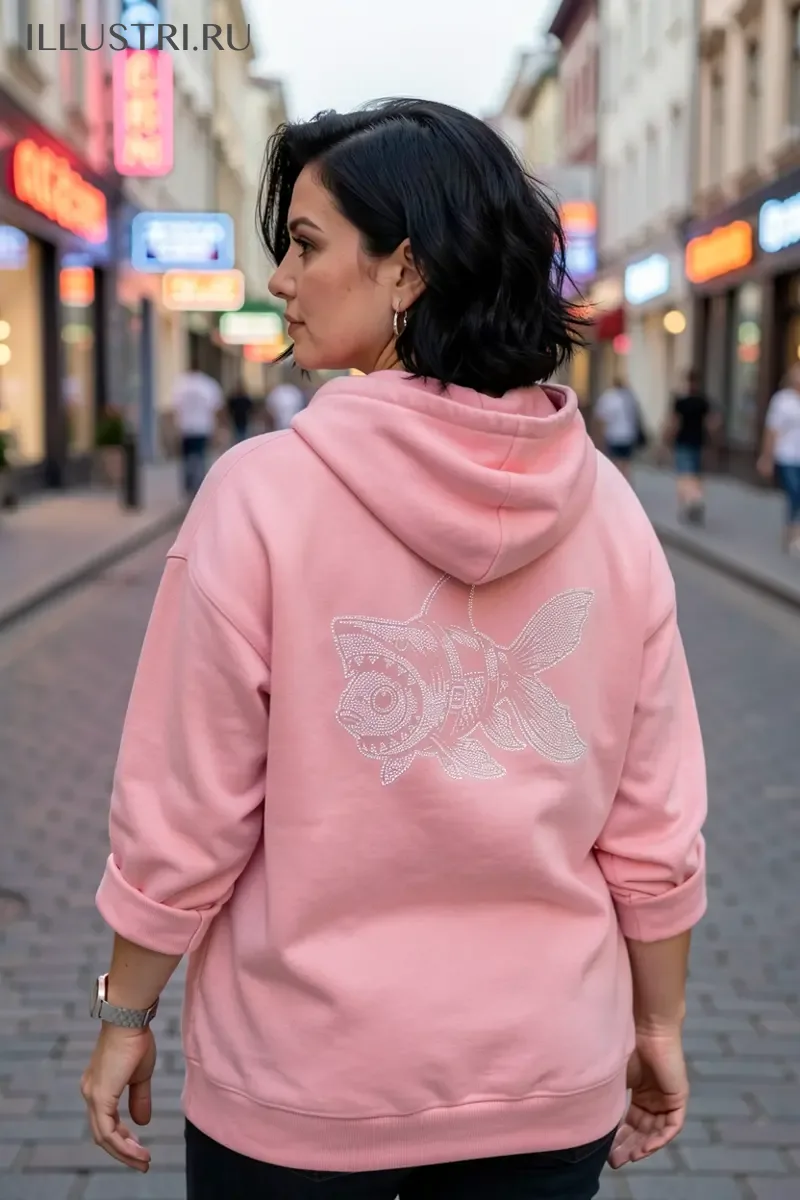 Визуализация Рыбка в костюме акулы