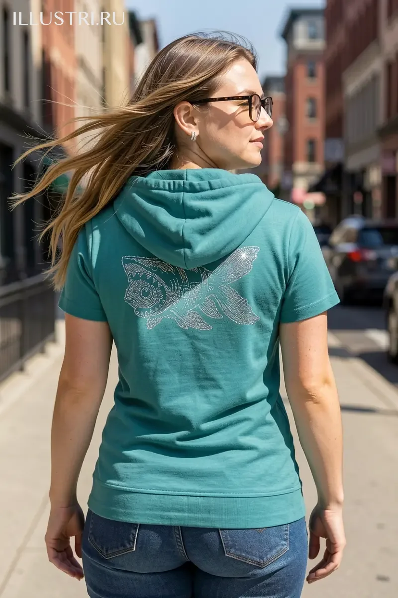 Визуализация Рыбка в костюме акулы