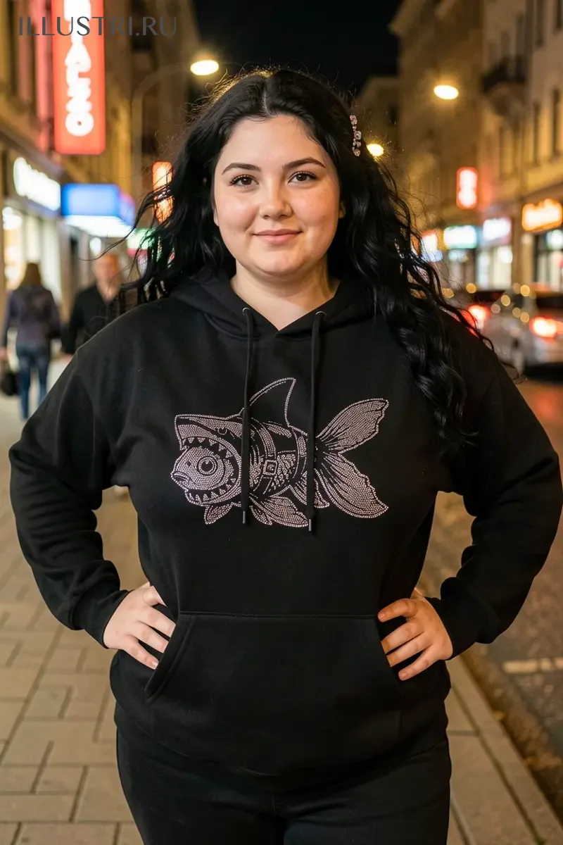 Визуализация Рыбка в костюме акулы