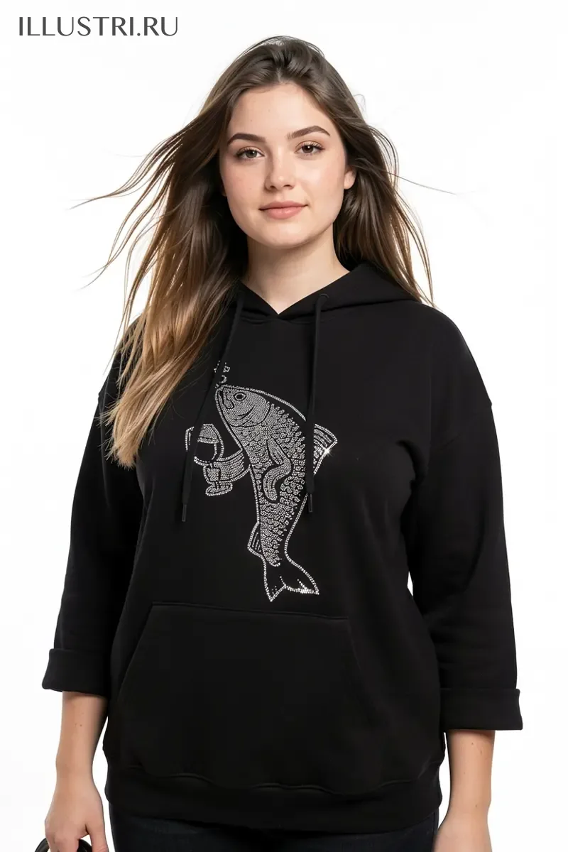 Визуализация Рыба с бокалом