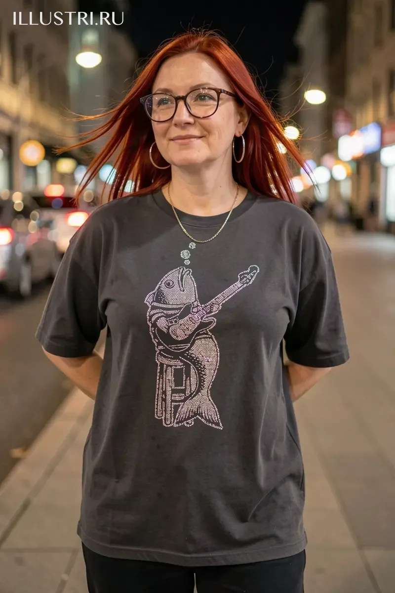 Визуализация Рыба с гитарой