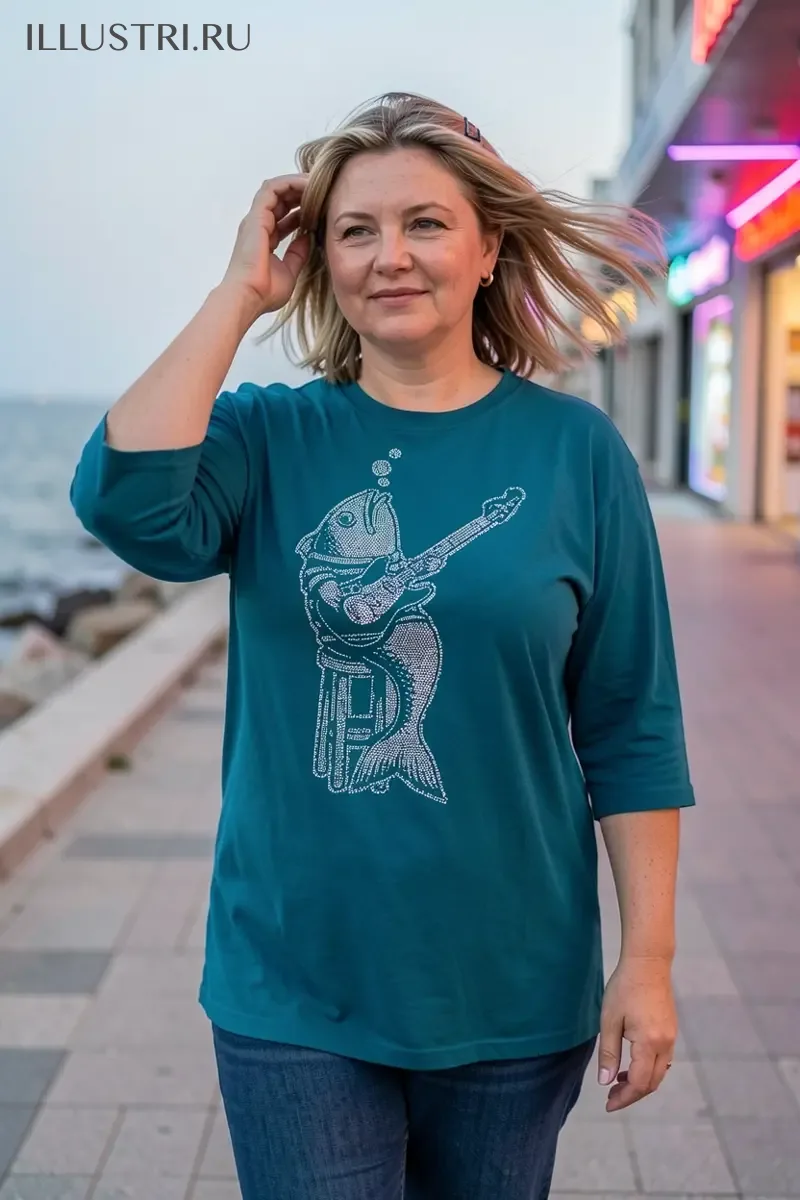 Визуализация Рыба с гитарой