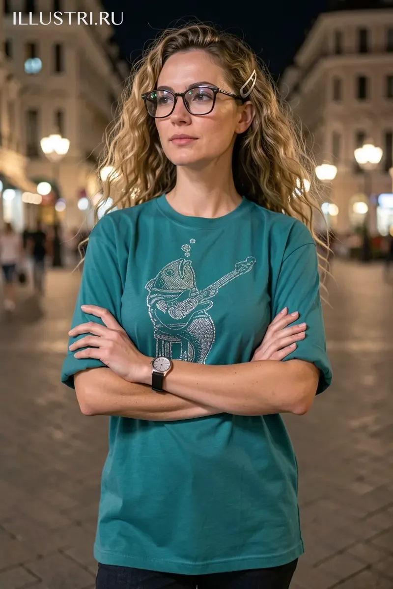 Визуализация Рыба с гитарой