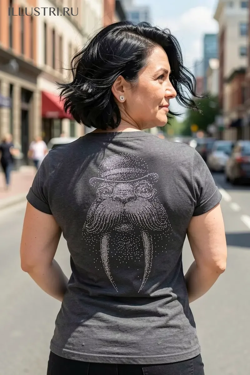 Визуализация Морж (на футболку)