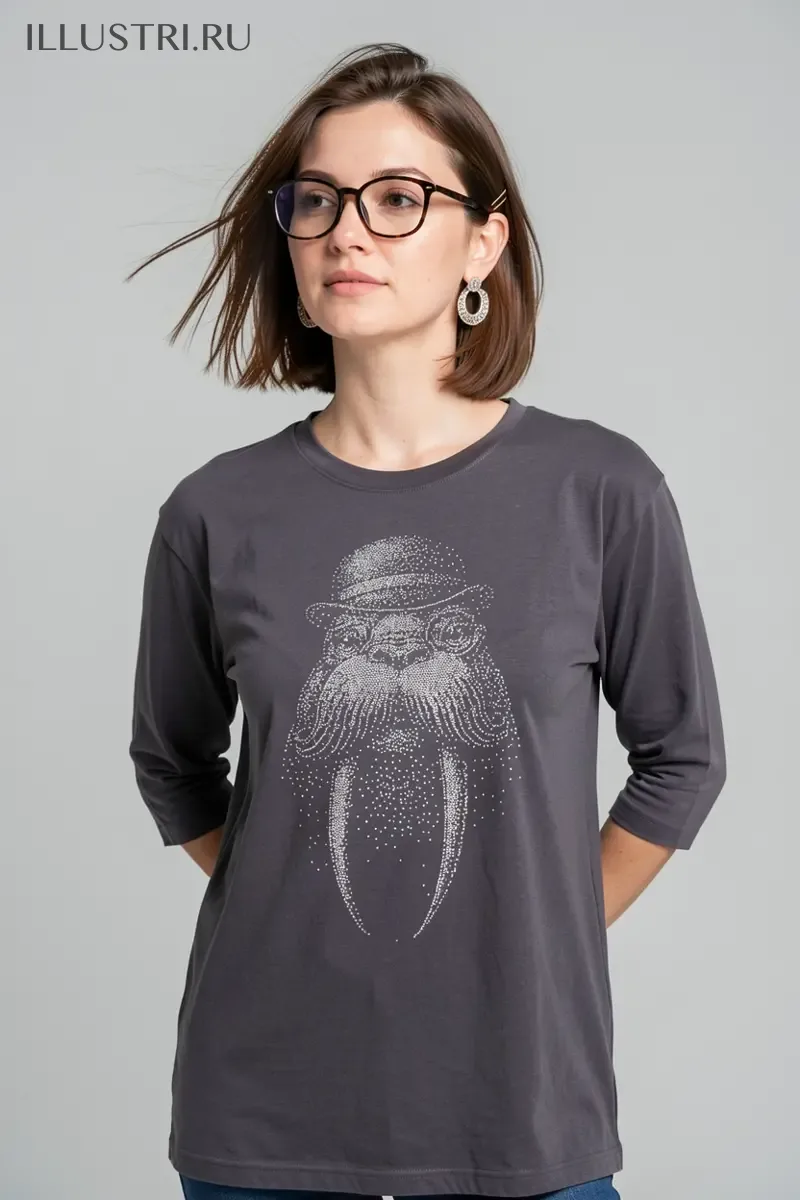 Визуализация Морж (на футболку)