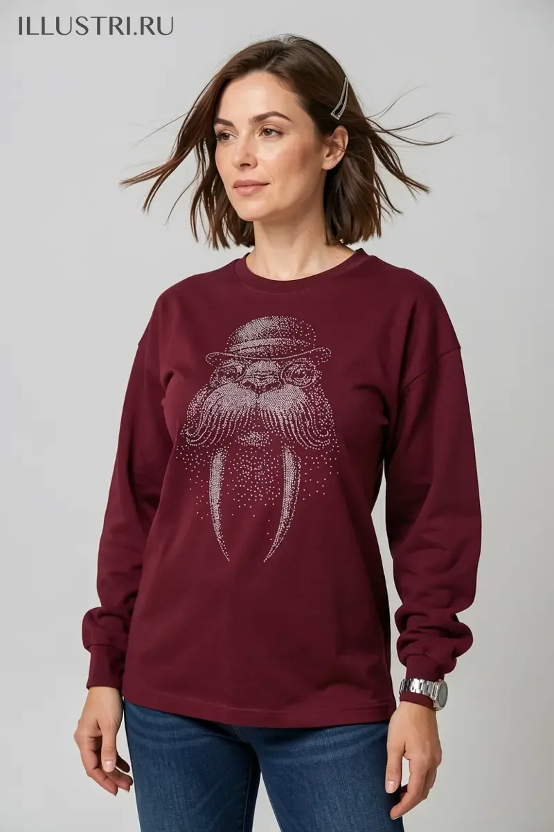 Визуализация Морж (на футболку)