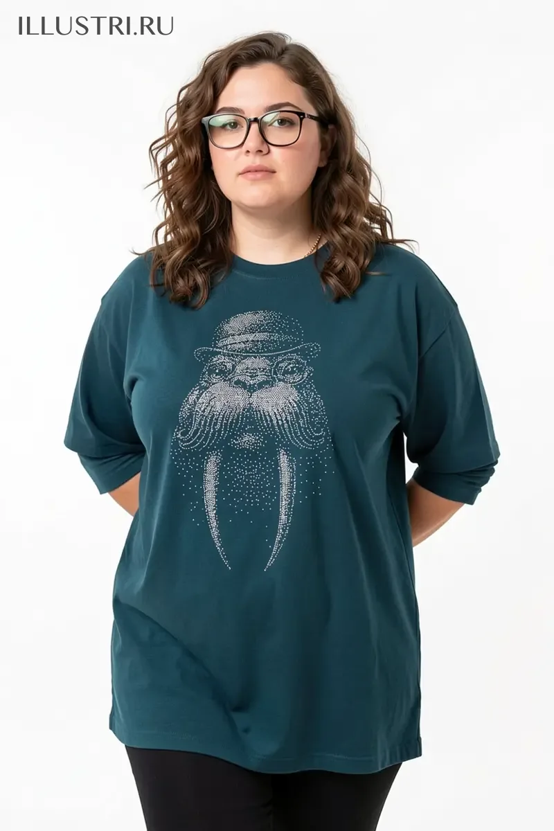 Визуализация Морж (на футболку)