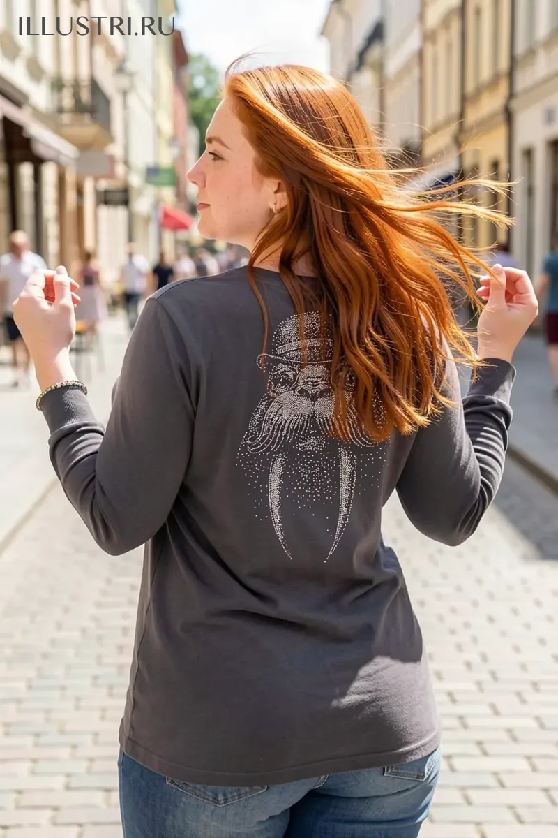 Визуализация Морж (на футболку)