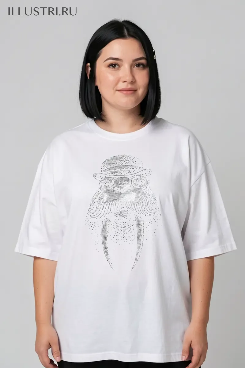 Визуализация Морж (на футболку)