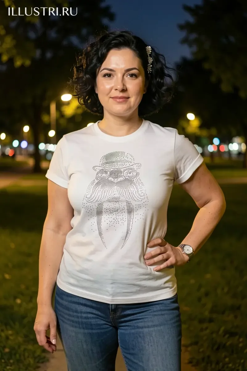 Визуализация Морж (на футболку)