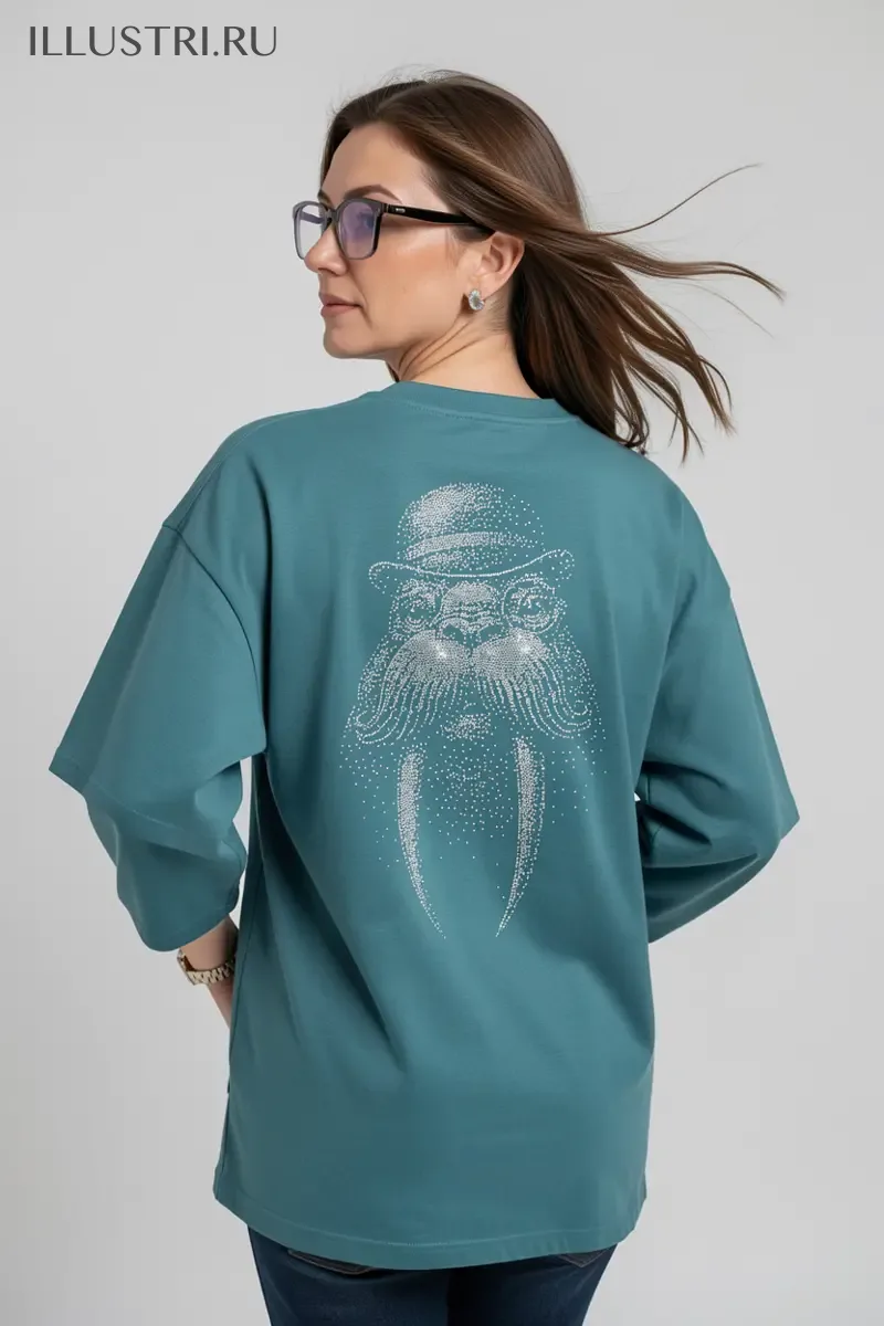 Визуализация Морж (на футболку)