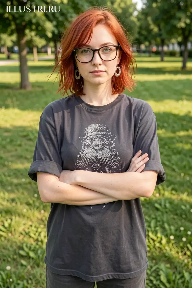 Визуализация Морж (на футболку)