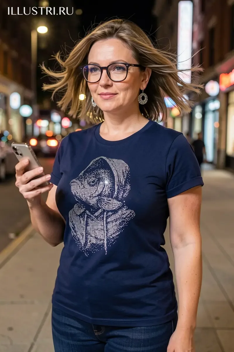 Визуализация Рыба в худи