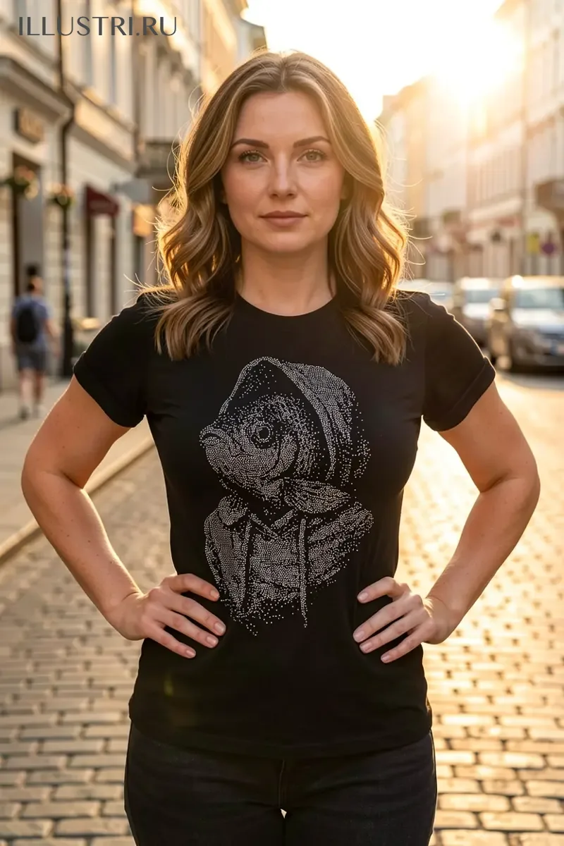 Визуализация Рыба в худи