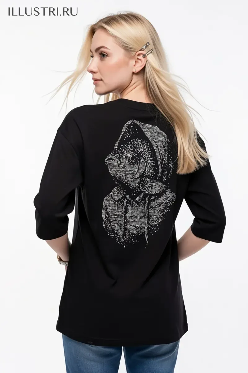 Визуализация Рыба в худи