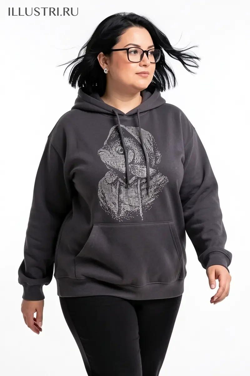 Визуализация Рыба в худи