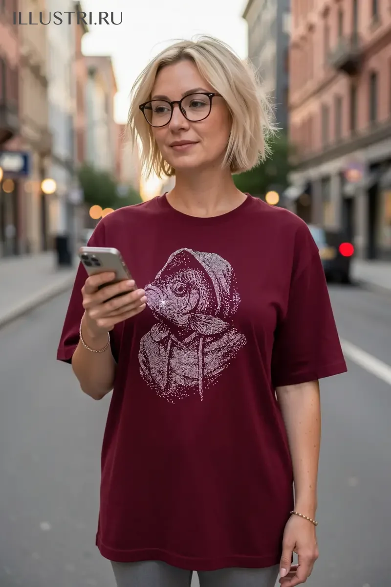 Визуализация Рыба в худи