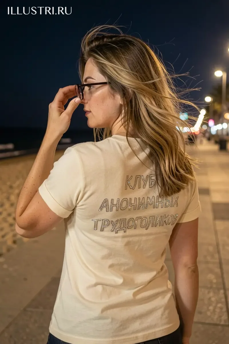 Визуализация Надпись - "Клуб анонимных трудоголиков"