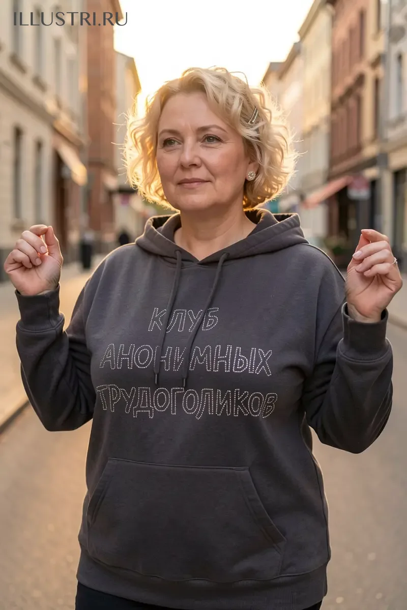 Визуализация Надпись - "Клуб анонимных трудоголиков"