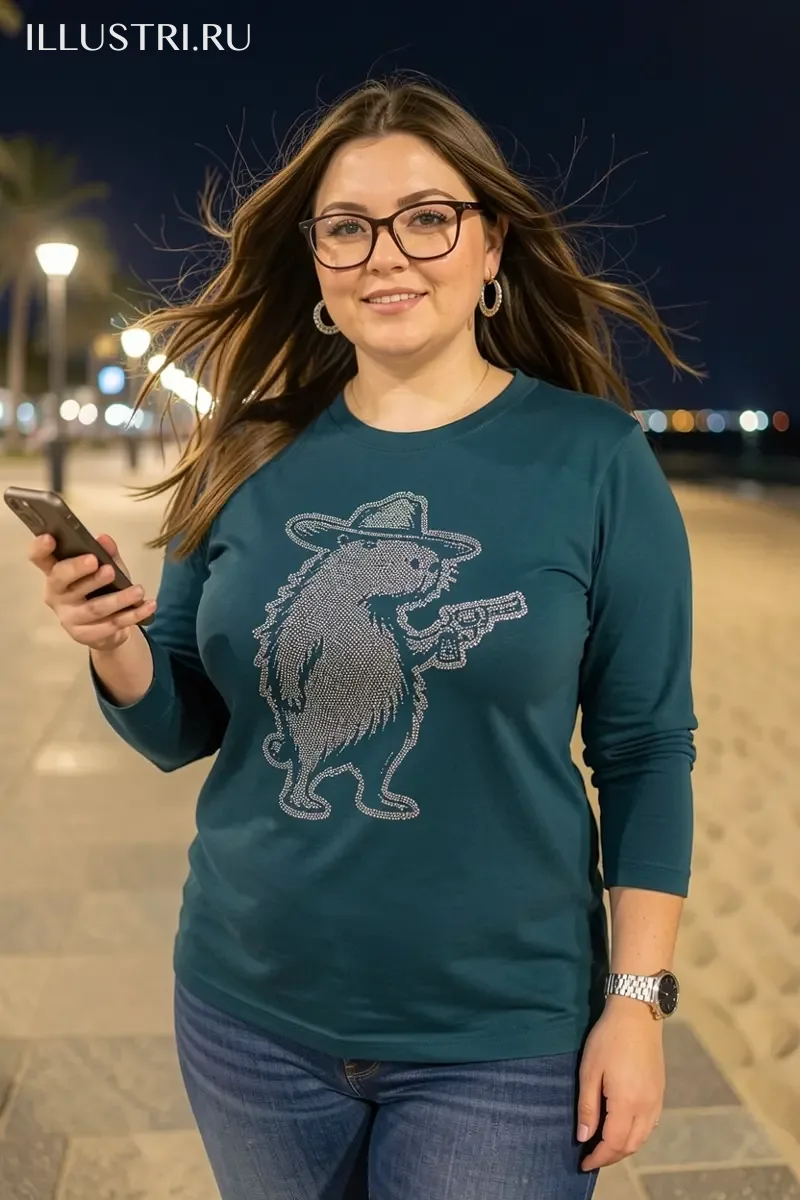 Визуализация Капибара с револьвером