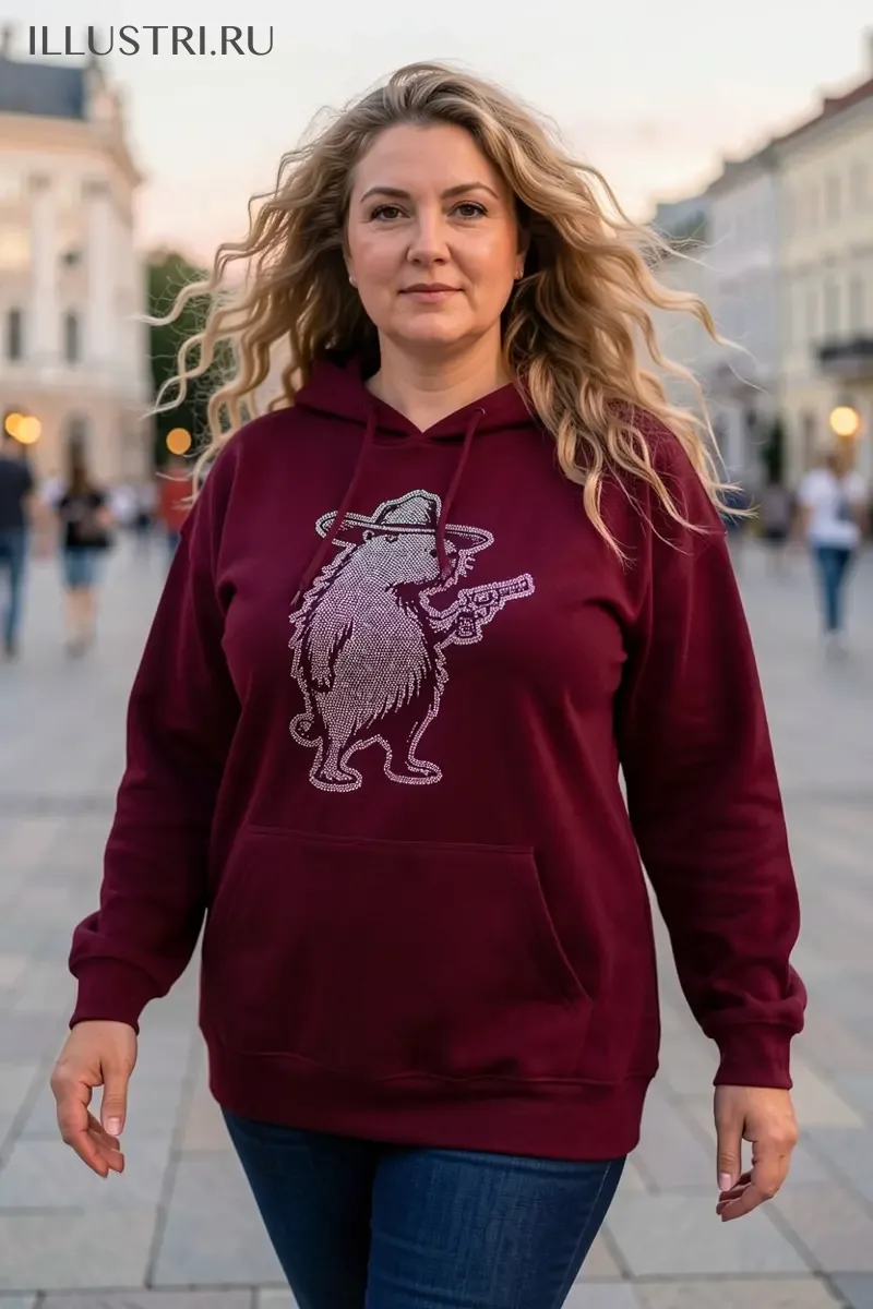 Визуализация Капибара с револьвером