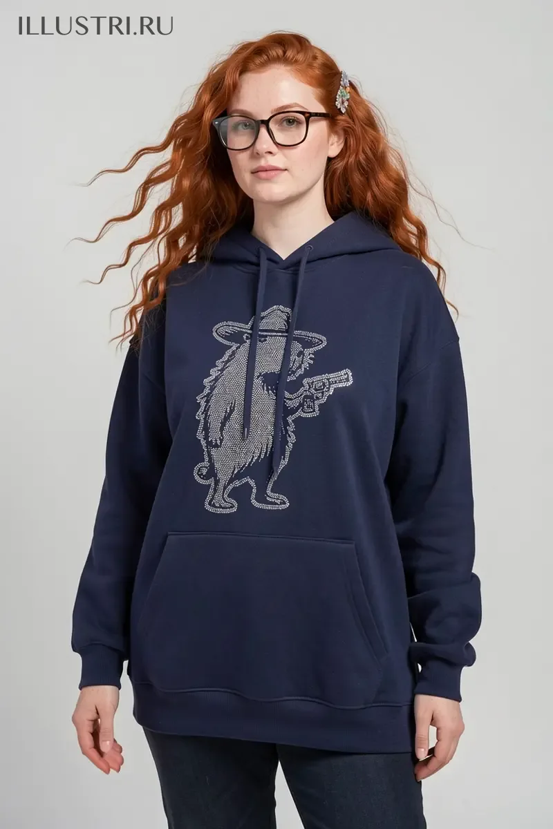 Визуализация Капибара с револьвером