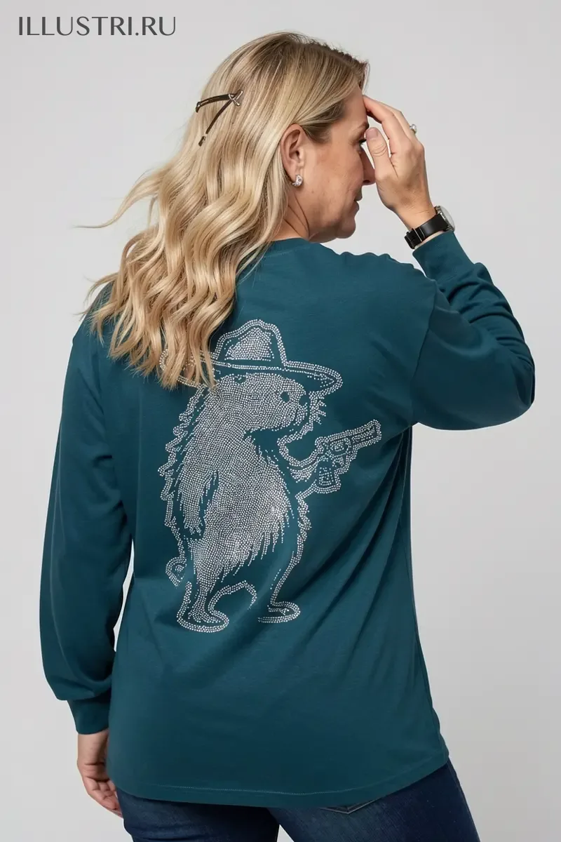 Визуализация Капибара с револьвером