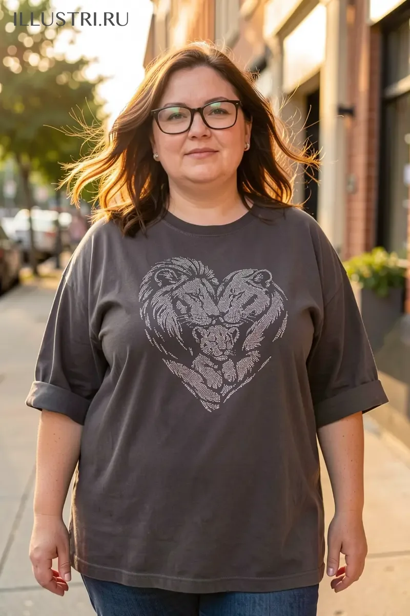 Визуализация Львиная семья сердечко