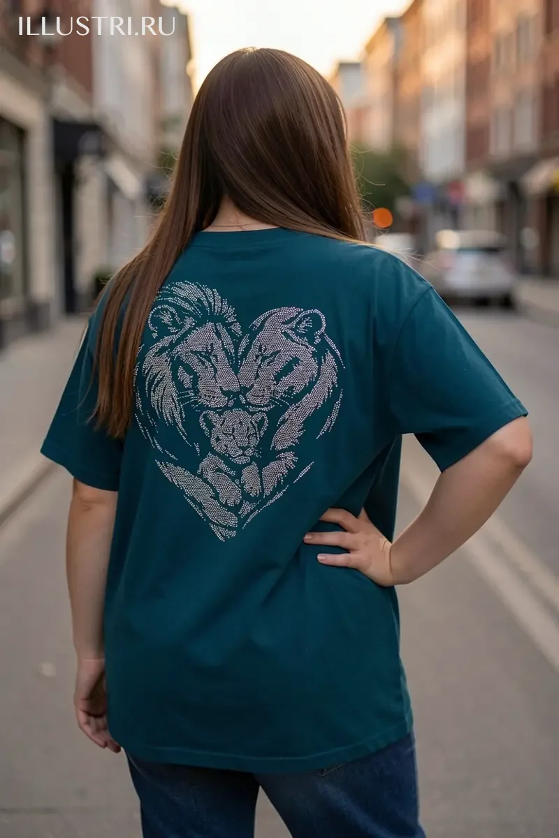 Визуализация Львиная семья сердечко