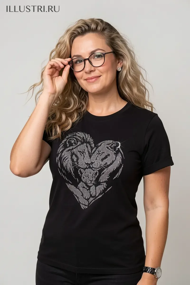 Визуализация Львиная семья сердечко