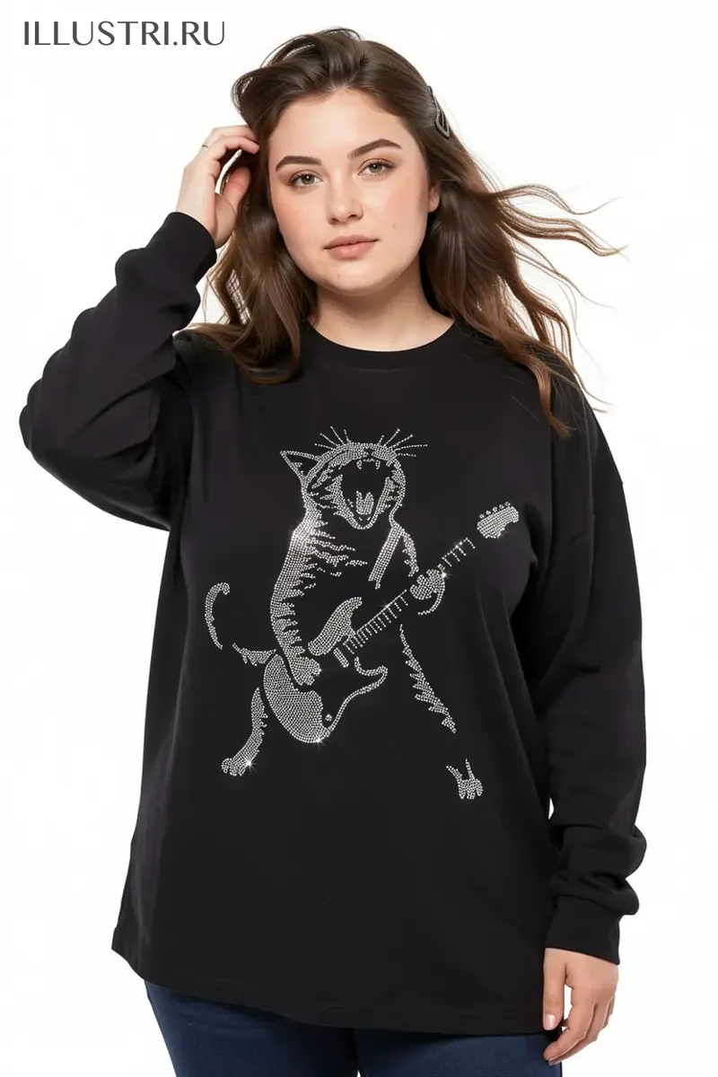 Визуализация Кот с гитарой