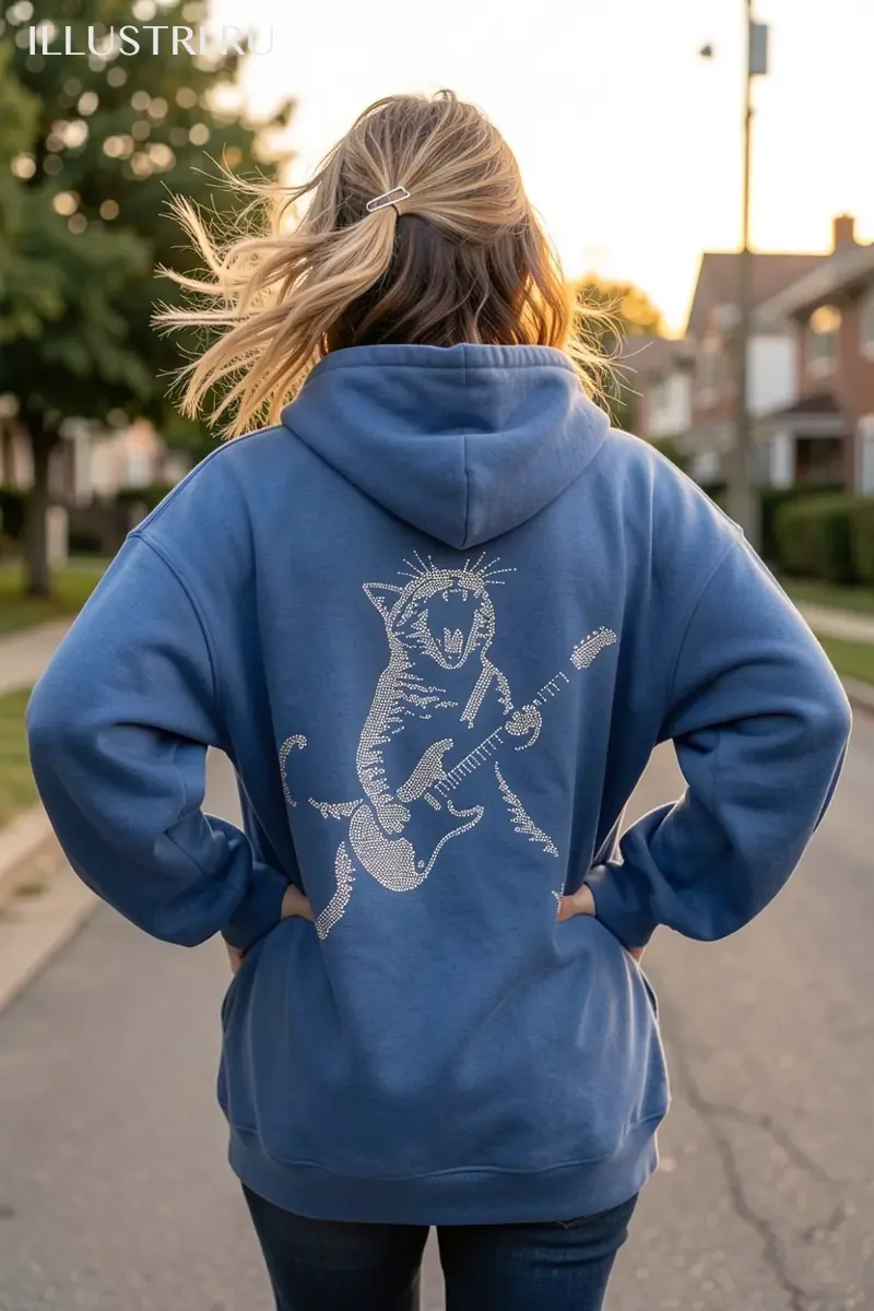 Визуализация Кот с гитарой