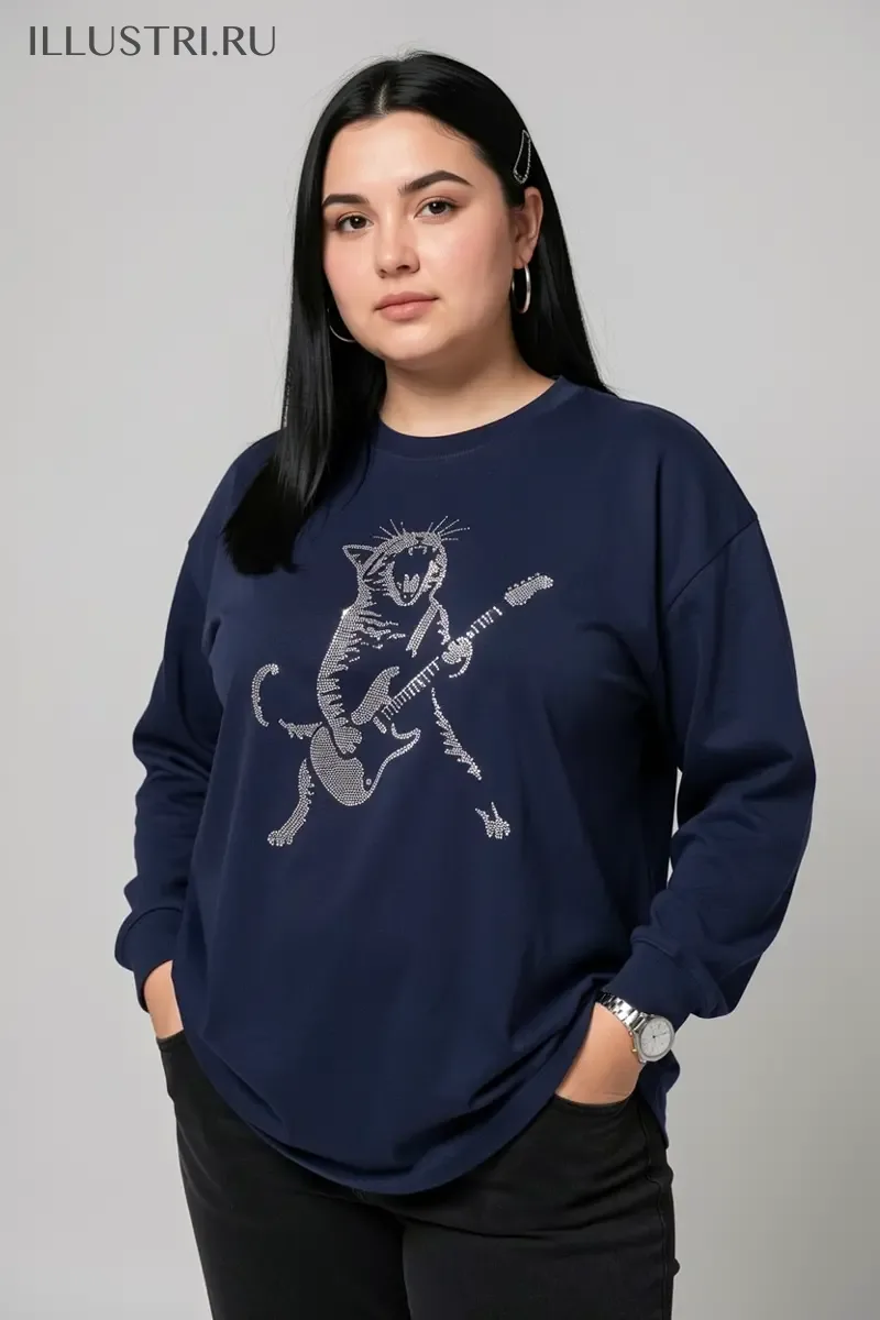 Визуализация Кот с гитарой