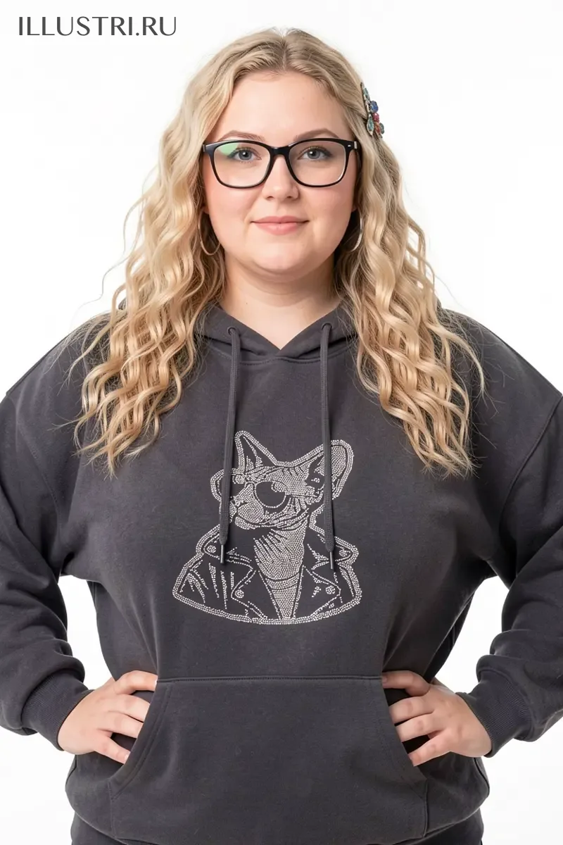 Визуализация Сфинкс в кожанке