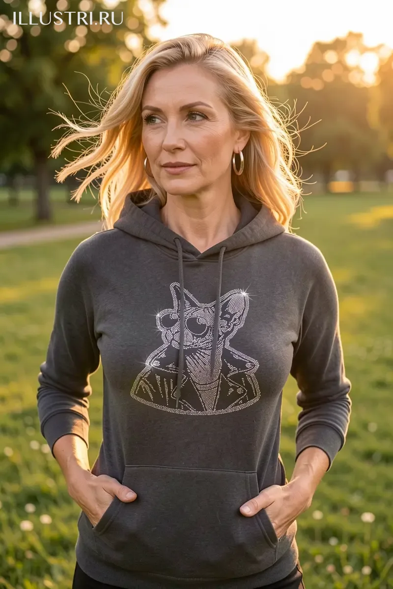 Визуализация Сфинкс в кожанке