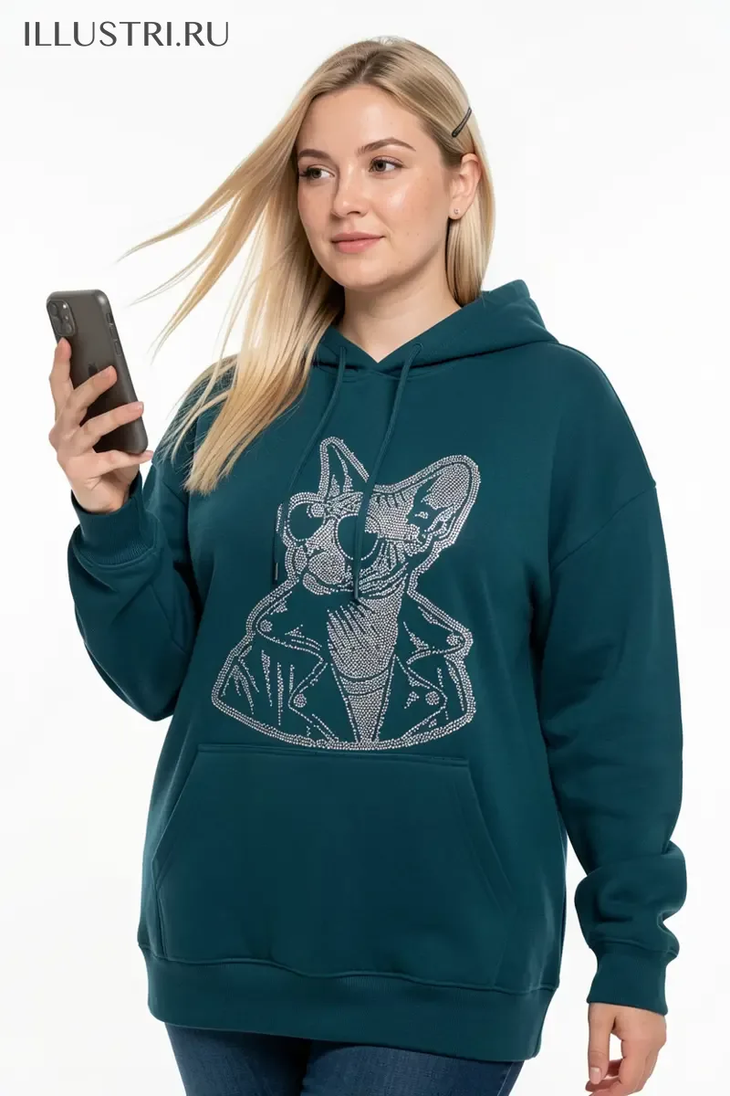 Визуализация Сфинкс в кожанке