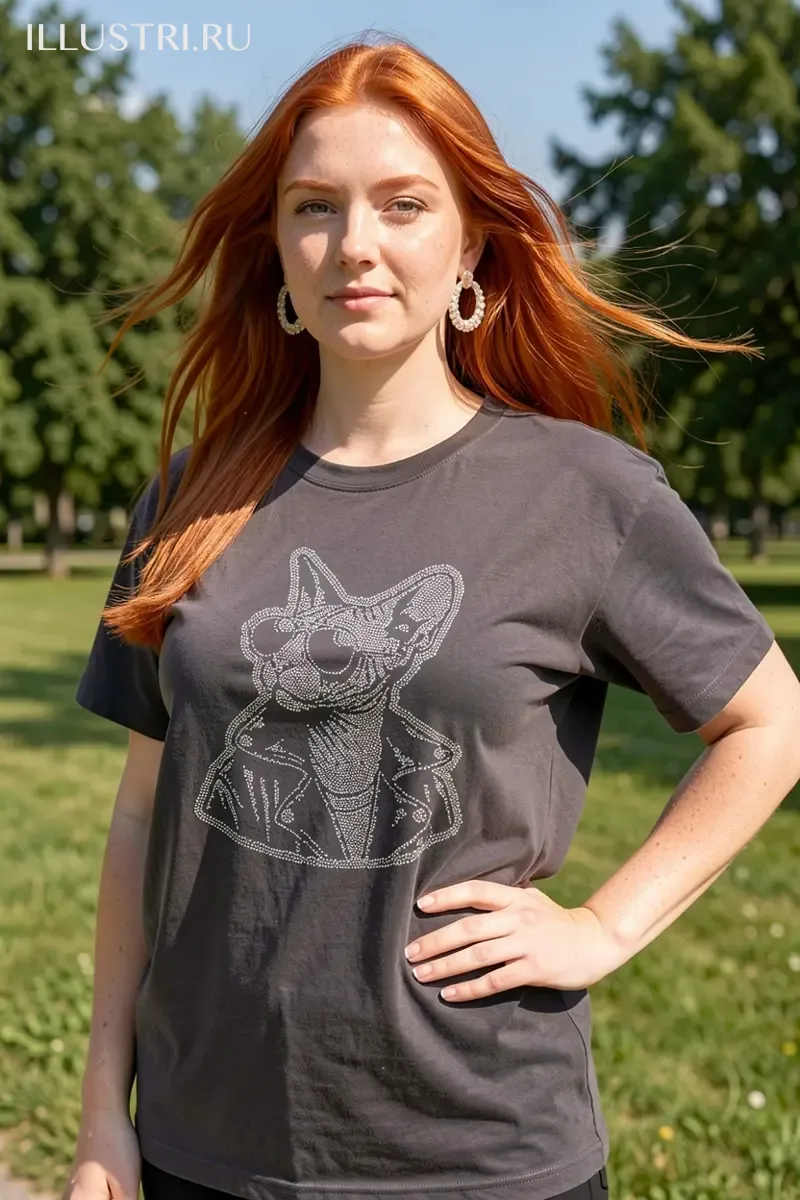 Визуализация Сфинкс в кожанке