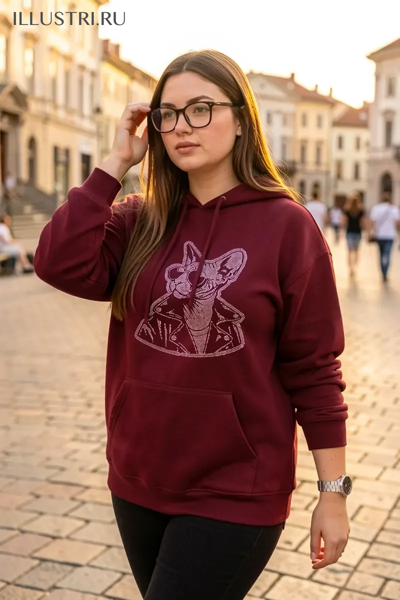 Визуализация Сфинкс в кожанке