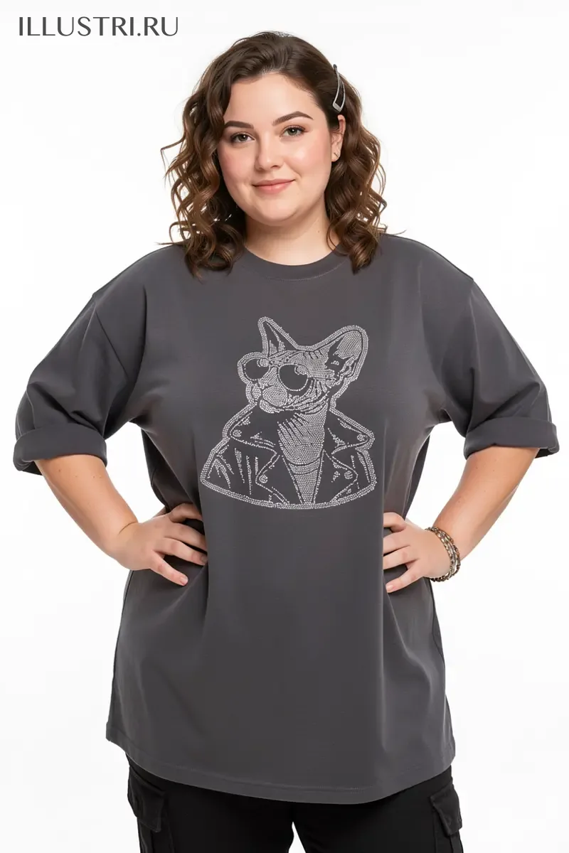 Визуализация Сфинкс в кожанке